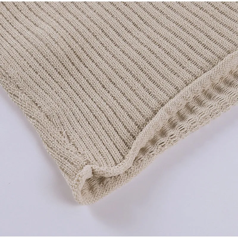 Knitted Side Shoulder Top