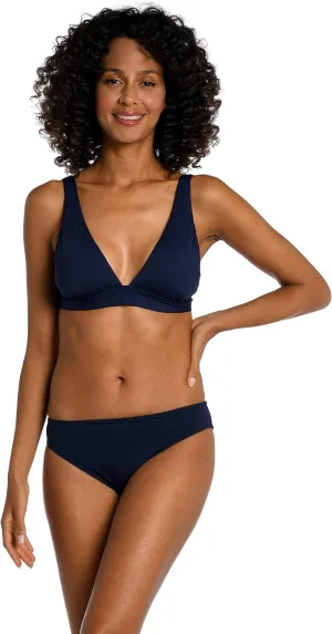 La Blanca Women's Standard Island Goddess Over The Shoulder Triangle Swimsuit Top