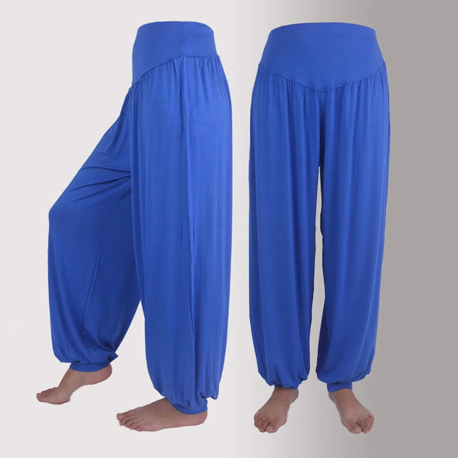Linen Pants for Women Plus Size Summer Wide Leg High Waist Beach Trousers Yoga Capri Pants Casual Palazzo