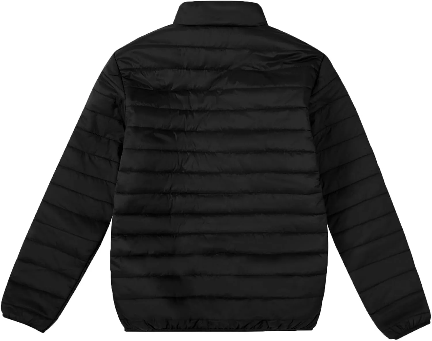 MADHERO Mens Puffer Jacket Packable Lightweight Water-Resistant Stand Collar Down Alternative Puffy Outerwear Coat