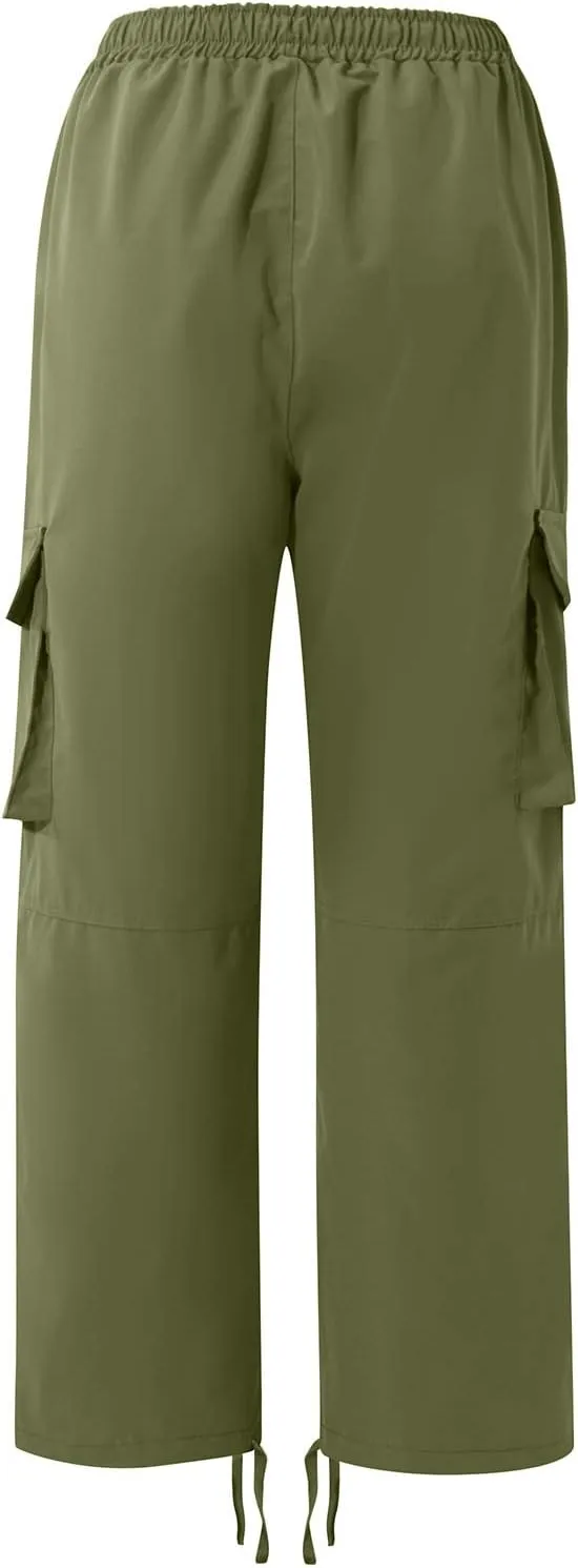 Mens Cargo Pants with Pockets Open Bottom Lightweight Baggy Jogger Cargo Sweatpants Casual Gym Athletic Sweat Pants