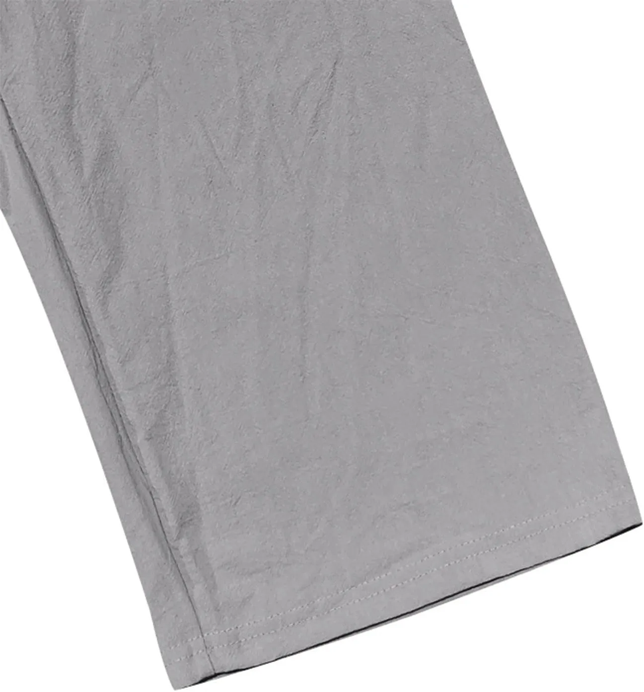 Mens Casual Linen Pants Drawstring Button Flat Front Elastic Waist Straight Summer Lightweight Comfy Beach Pants