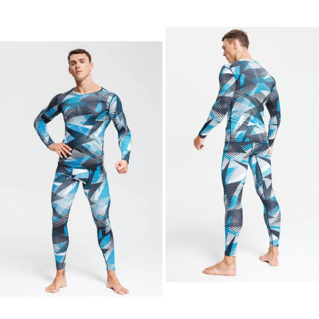 Men's Compression Thermal Camoflauge Quick Dry Underwear Full Set