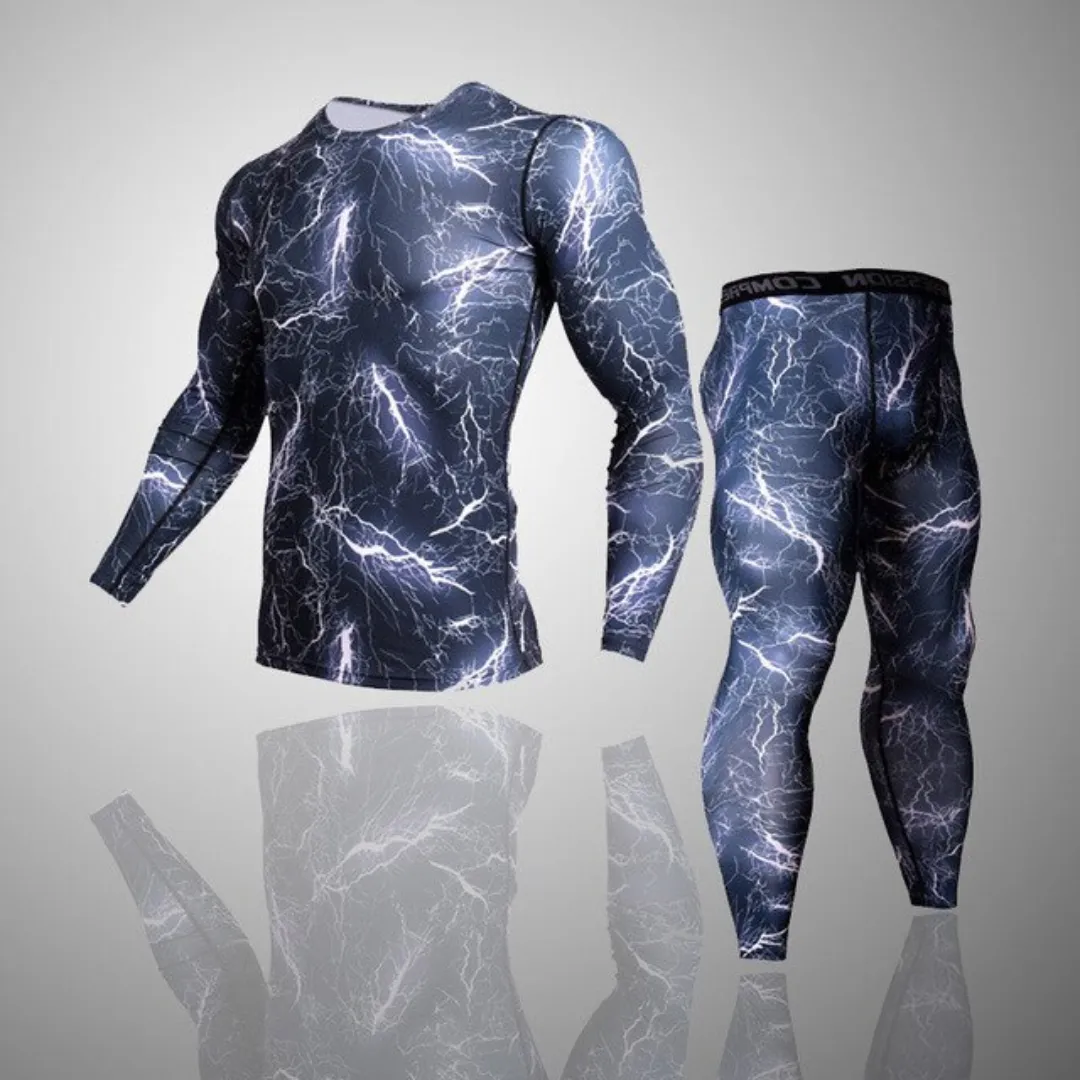 Men's Compression Thermal Camoflauge Quick Dry Underwear Full Set