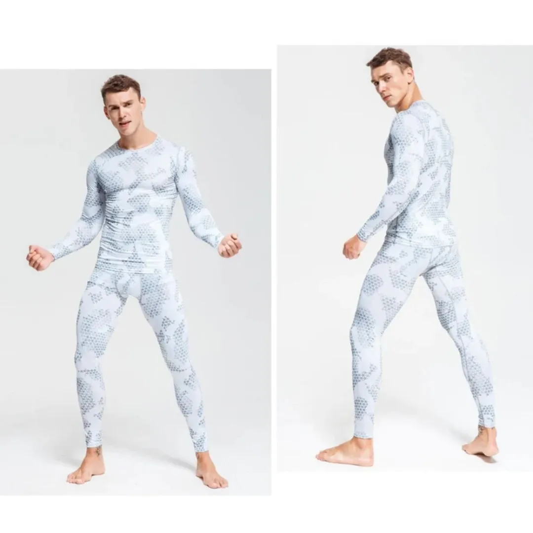 Men's Compression Thermal Camoflauge Quick Dry Underwear Full Set