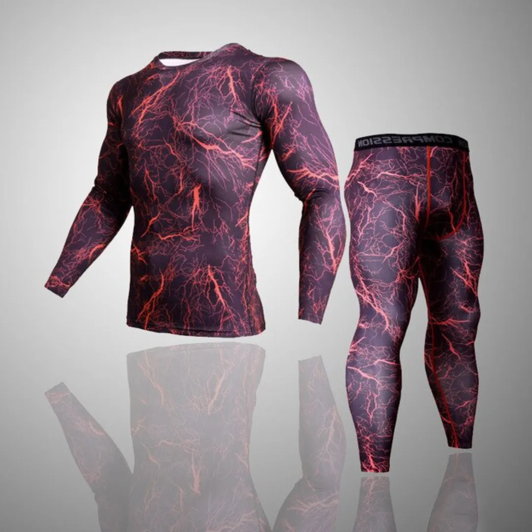 Men's Compression Thermal Camoflauge Quick Dry Underwear Full Set