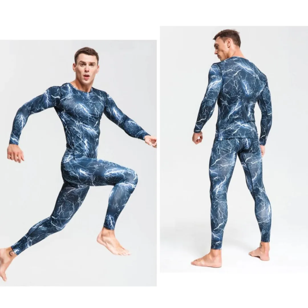 Men's Compression Thermal Camoflauge Quick Dry Underwear Full Set