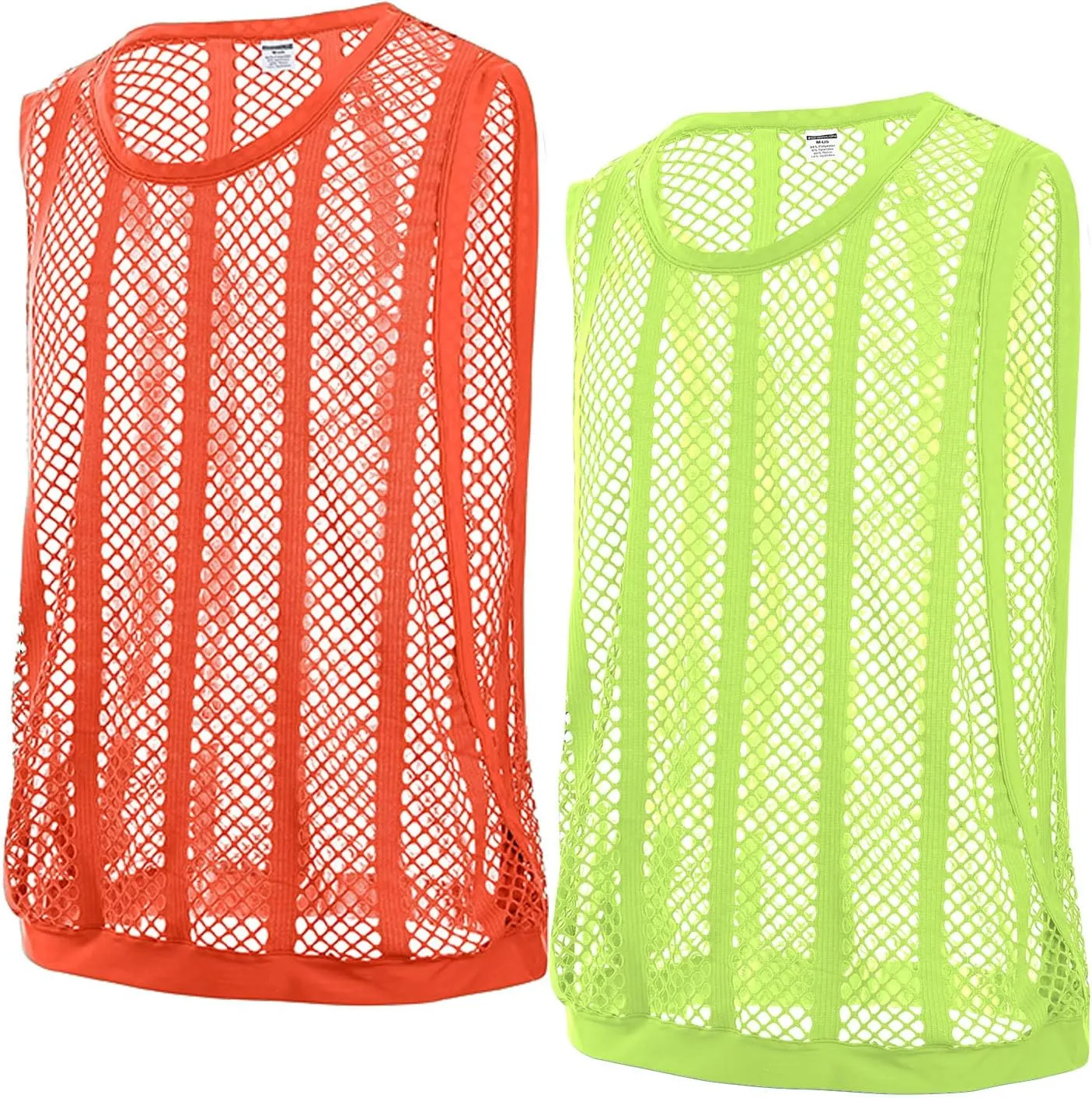 Mens Fishnet Tank Top Mesh Vest See Through Breathbale Sleeveless Shirts