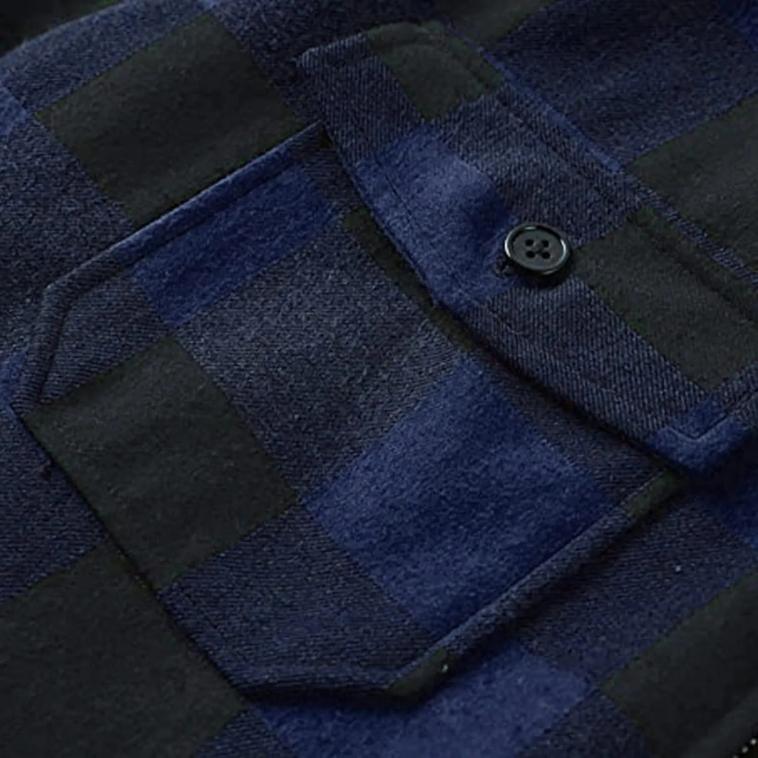 Mens Fleece Flannel Plaid Shirt Jacket Outwear Winter Coats Sherpa Lined Full Zip Hooded Plaid Shirt Jacket Thermal Coat