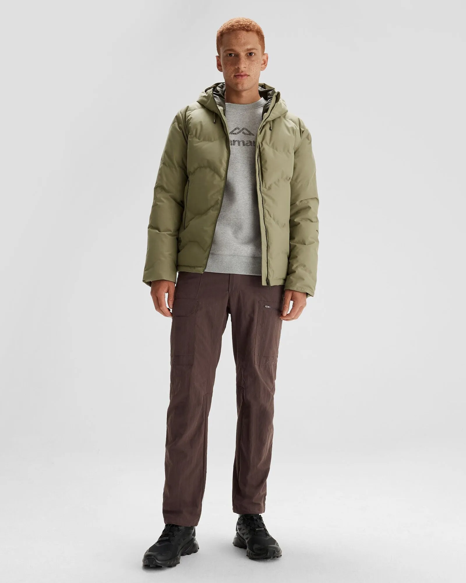 Men's Frisco X Hooded Down Jacket - Beech