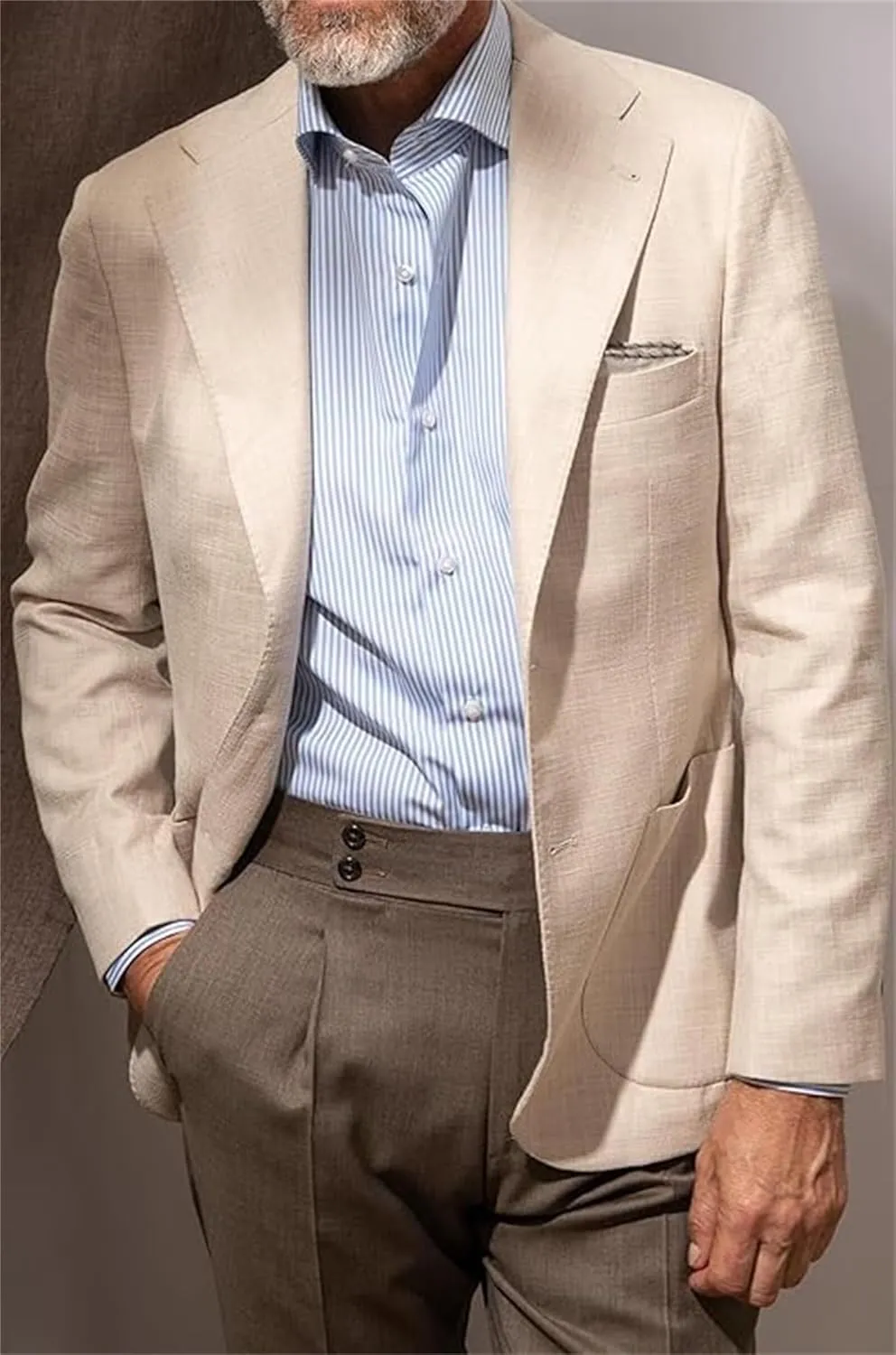 Men's Linen Suit Jacket for Men Casual Linen Blazers for Men Summer Wear Sports Coats Linen Suit Blazer for Wedding Party