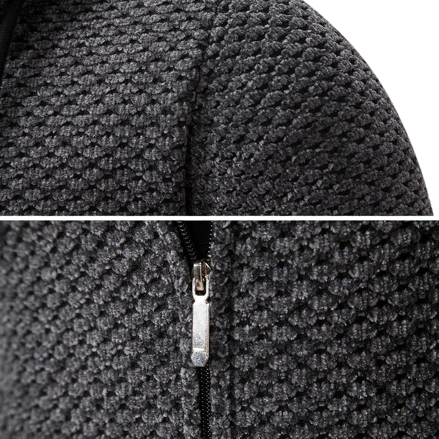 Mens Long Cardigan Hoodies Full Zip Fleece Lined Sweaters Fashion Knitted Men Regular Fit Sweater Hooded Coat