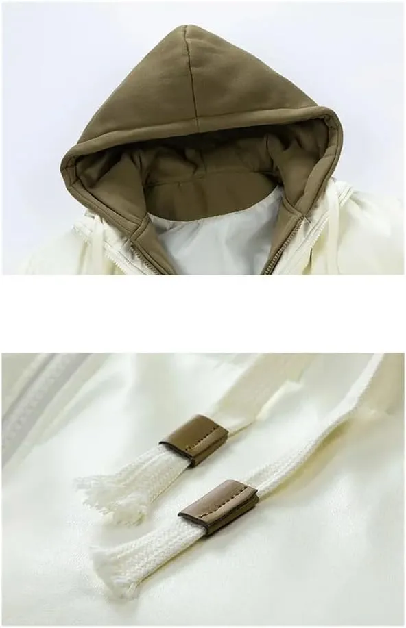 Men's Winter Bread Cotton-Padded Jackets Warm Thick Hooded Windproof Parkas Casual Puffer Short Coats