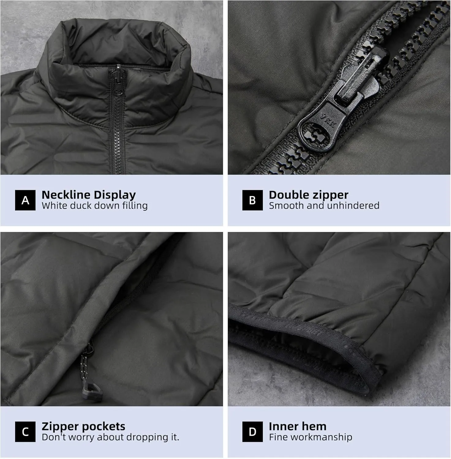 Men's winter jacket coat 3 in 1 snow ski jacket waterproof windproof jacket men's warm down jacket