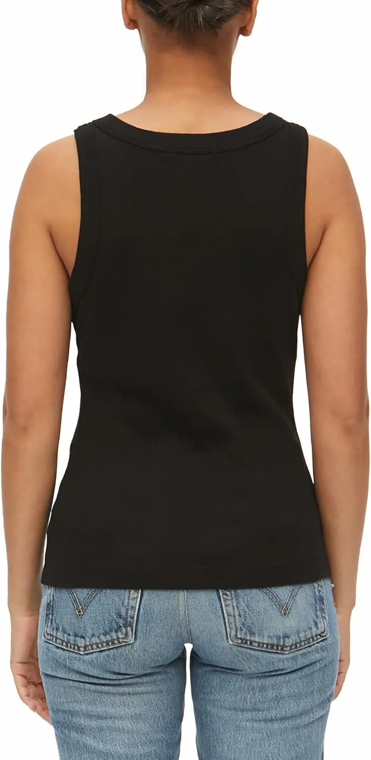 Michael Stars Women's Paloma Wide Binding Cotton Tank Top - Everyday Basic