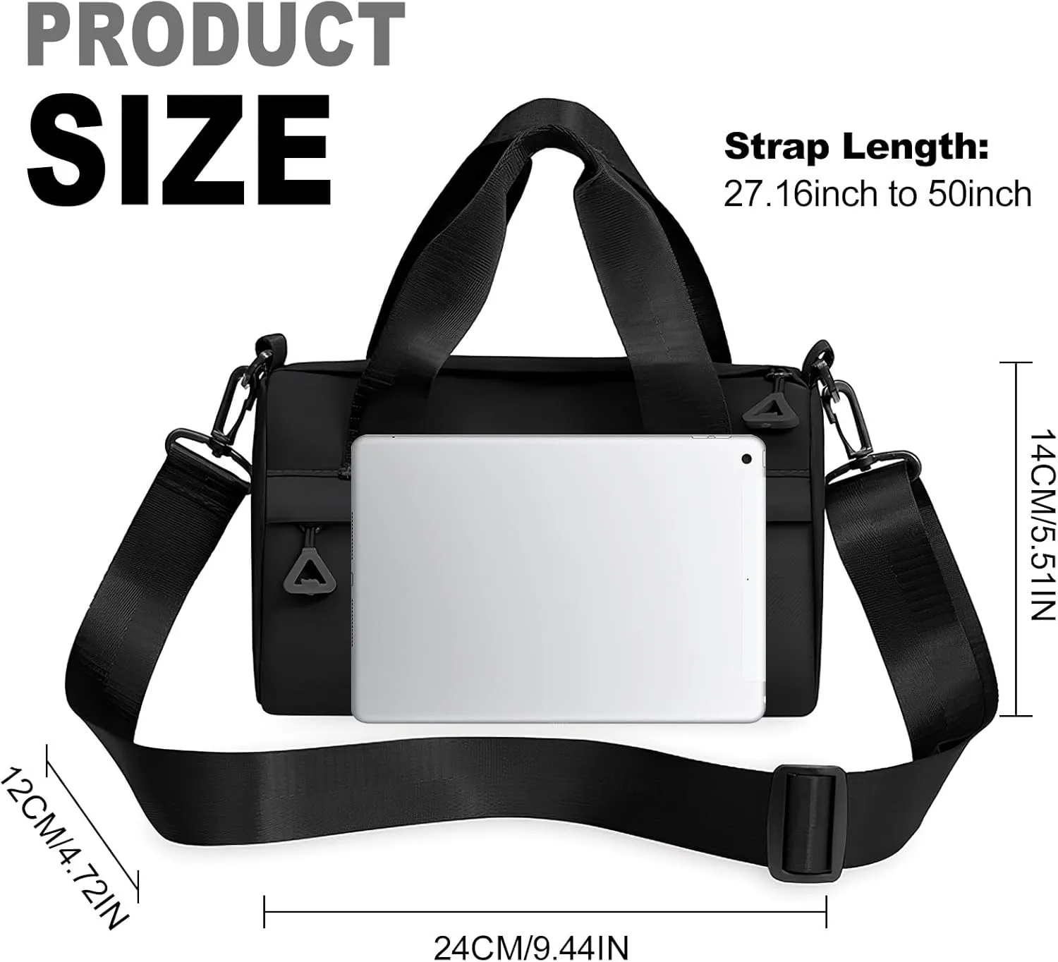 Mini Gym Bag Waterproof Gym Tote Bag Portable Fitness Shoulder Bag for Sports Travel