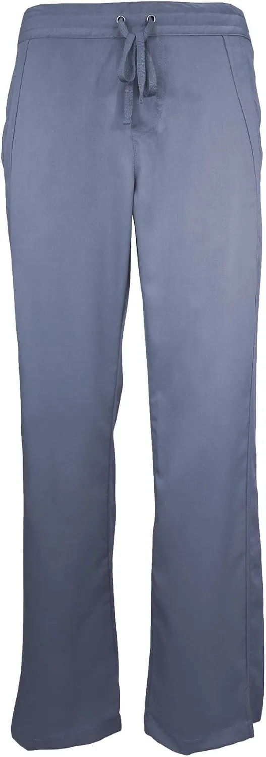 Natural Uniforms Women's Ultra Soft Modern Fit Mock Wrap Work Uniform Top and Pant Set 8201-9200