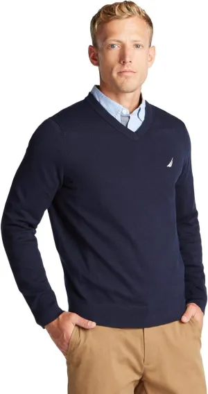 Nautica Men's Classic Fit Navtech Soft V-Neck Sweater