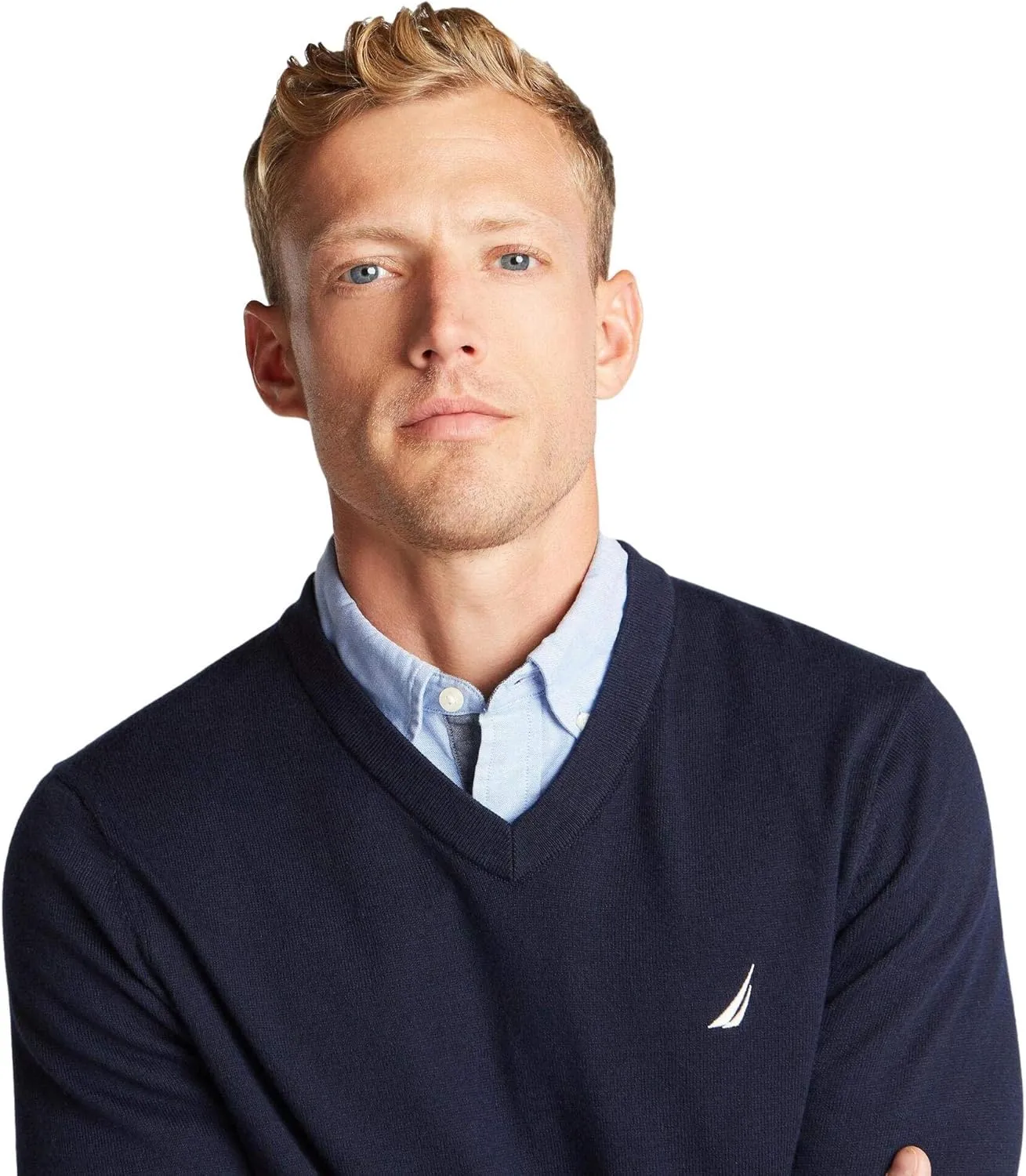 Nautica Men's Classic Fit Navtech Soft V-Neck Sweater