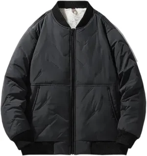 New Men Winter Loose Silk-like Cotton Jackets Padded and Thickened Casual Baseball Jerseys Plus Size Coat jacket male tops