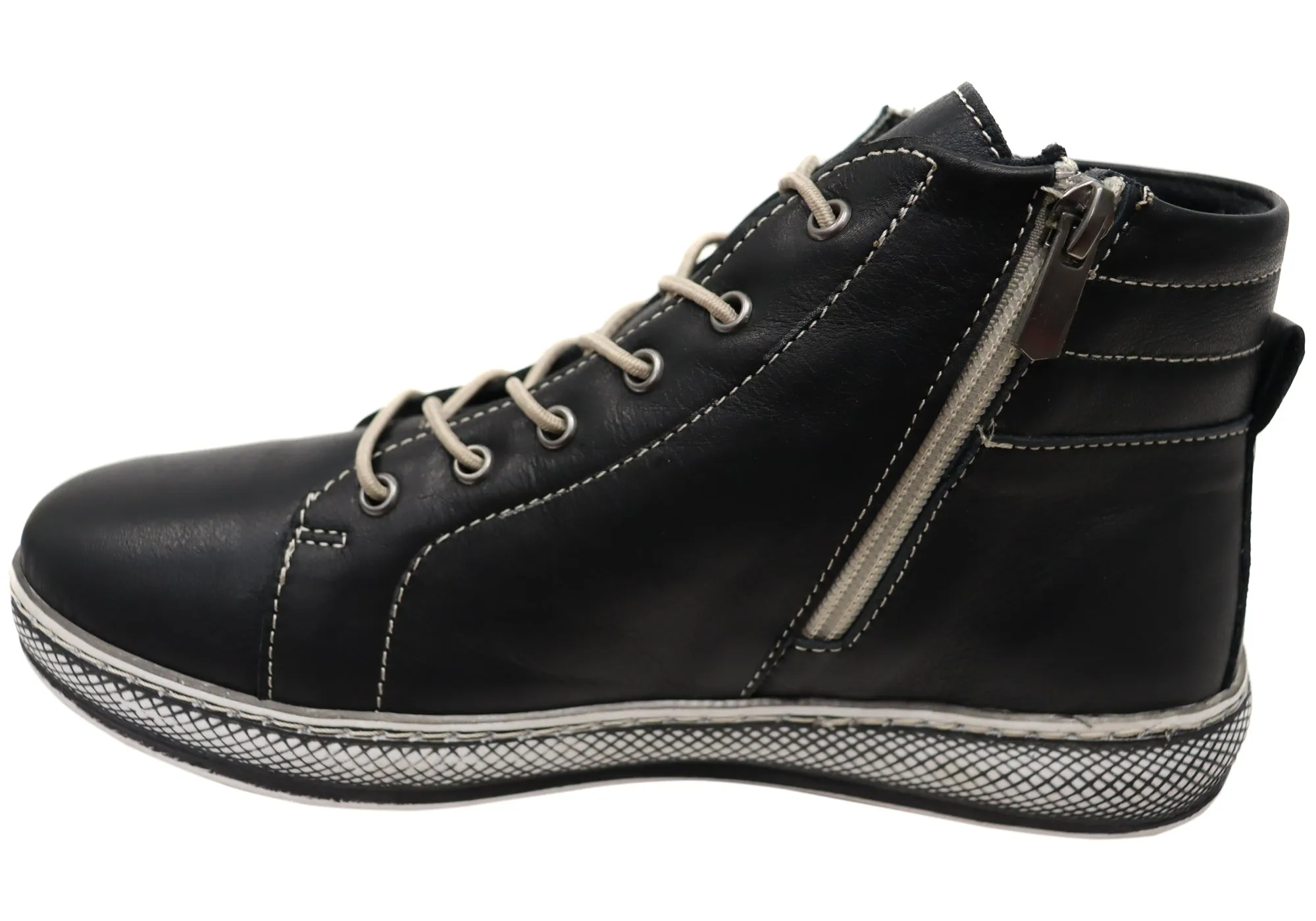 Orizonte Akari Womens European Comfortable Leather Ankle Boots