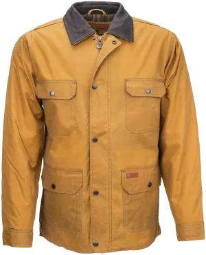 OUTBACK TRADING Men's 2146 Gidley Waterproof Breathable Fully Lined Cotton Oilskin Western Jacket