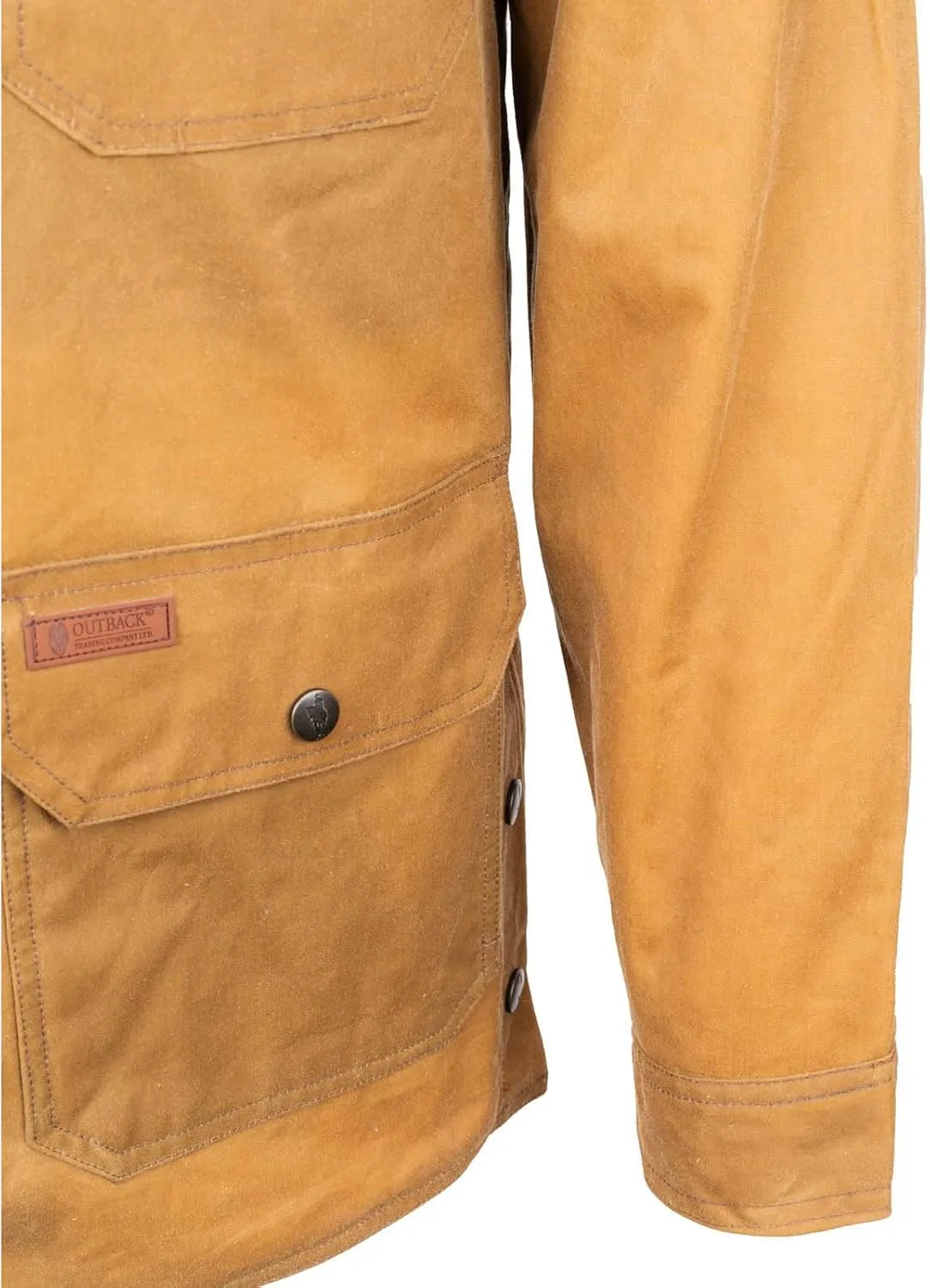 OUTBACK TRADING Men's 2146 Gidley Waterproof Breathable Fully Lined Cotton Oilskin Western Jacket