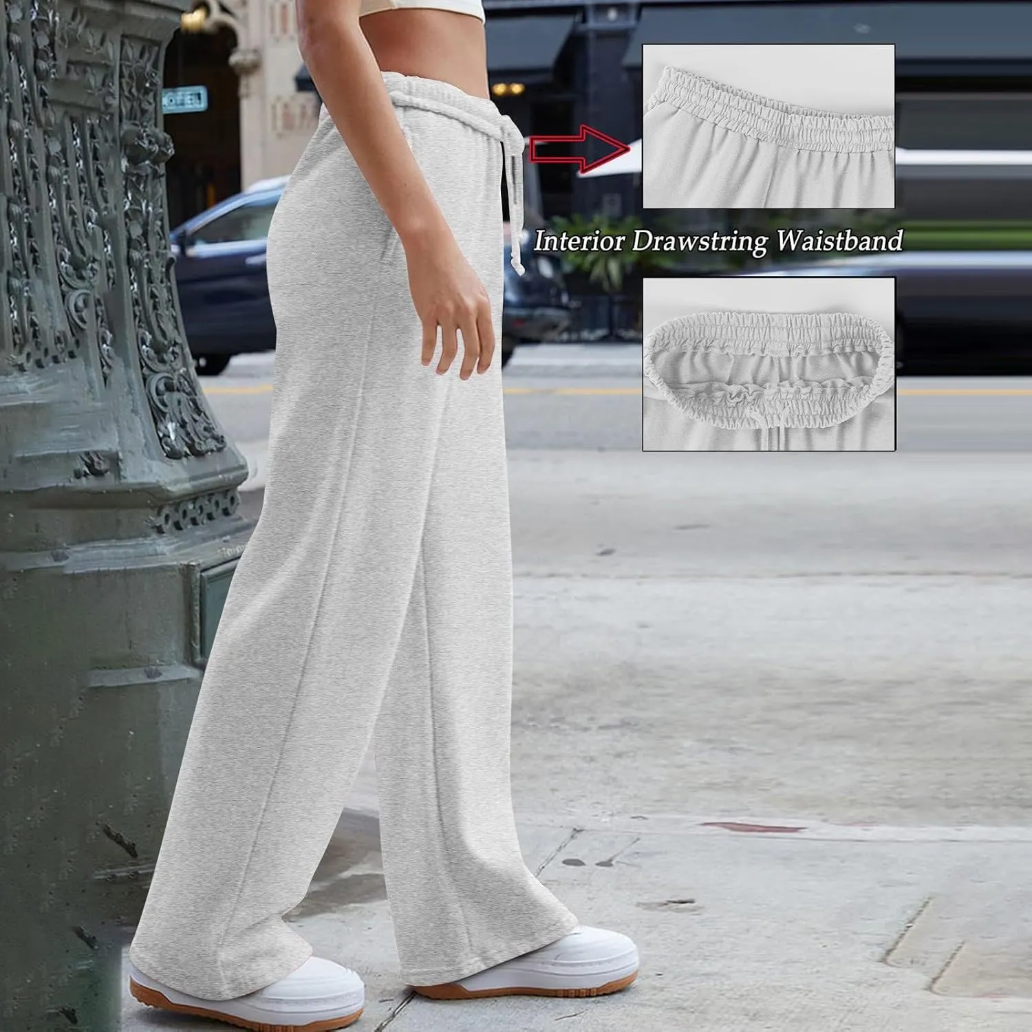 Pants for Women Casual Sweatpants Yoga Pants High Waisted Wide Leg Athletic