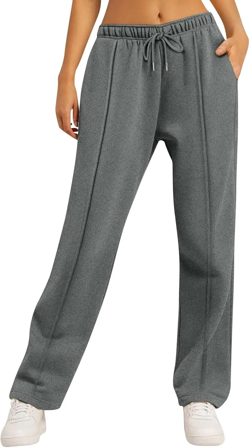 Pants for Women, Pants Wide Leg Straight High Waisted Summer Summmer Linen