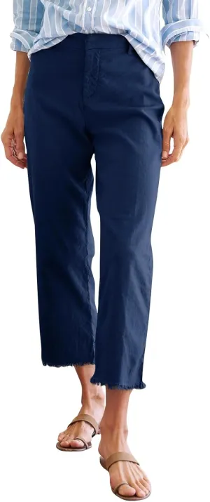 Pants for Women, Peasant Pants Straight Leg Casual Plus Size Linen Trendy