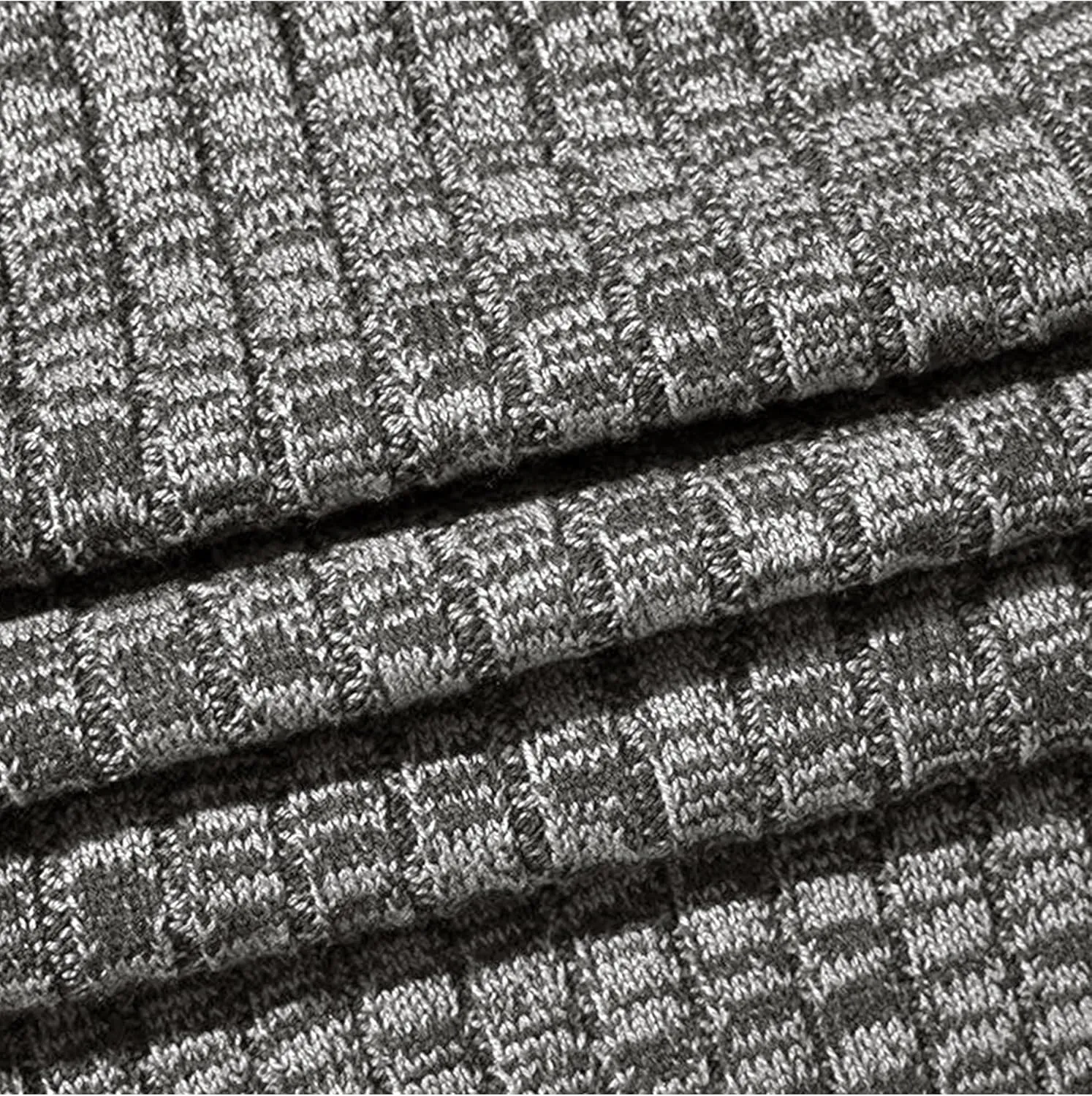 Pioneer Camp Men's Cardigan Sweaters Full Zip Up Stand Collar Slim Fit Casual Knitted Sweater with 2 Front Pockets