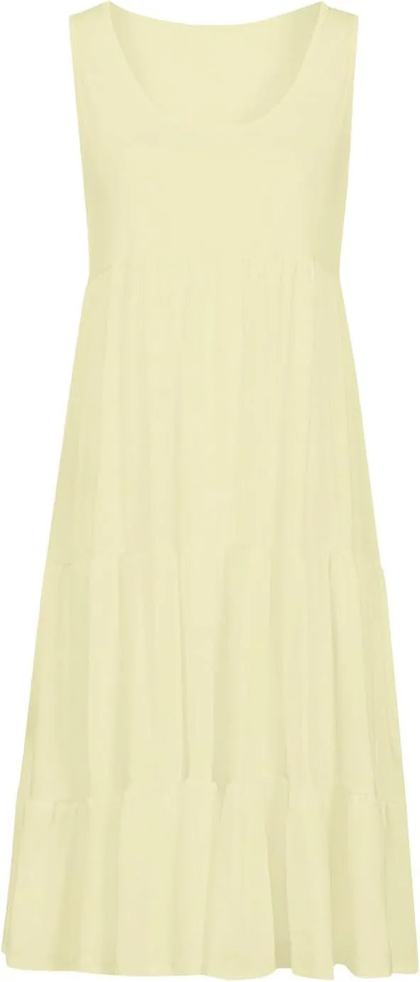 Plus Size Dresses for Curvy Women Fashion Pleated A Line 2025 Summer Dress Casual Beach Vacation Midi Sundress