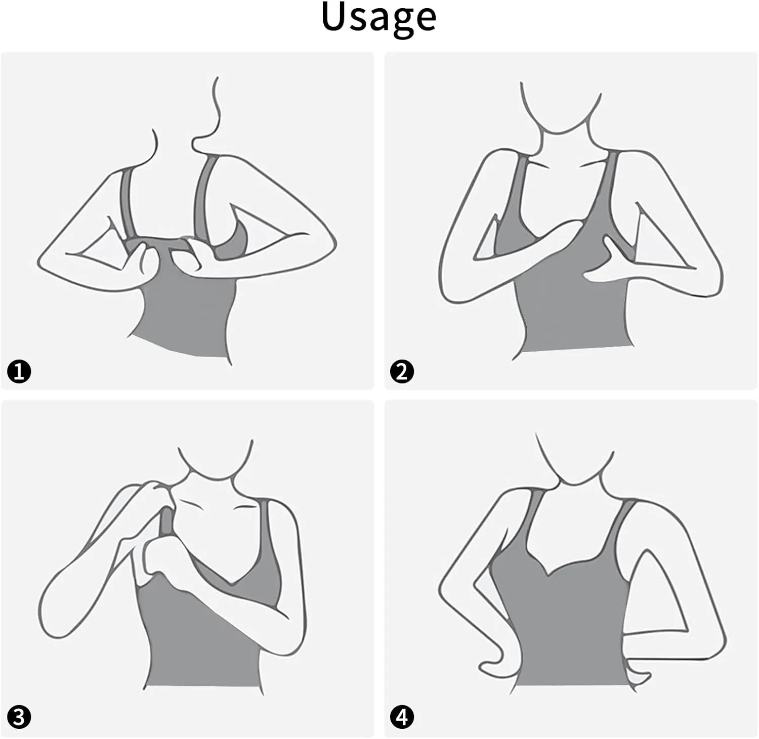 Post Surgery Mastectomy Camisole with Prosthesis Pockets, Women's Recovery Tank Top