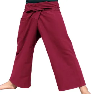 RaanPahMuang Thai Fisherman Pants Men/Women, Loose Yoga, Pirate, Harem Pants, 100% Cotton, Unisex Kimono Pants