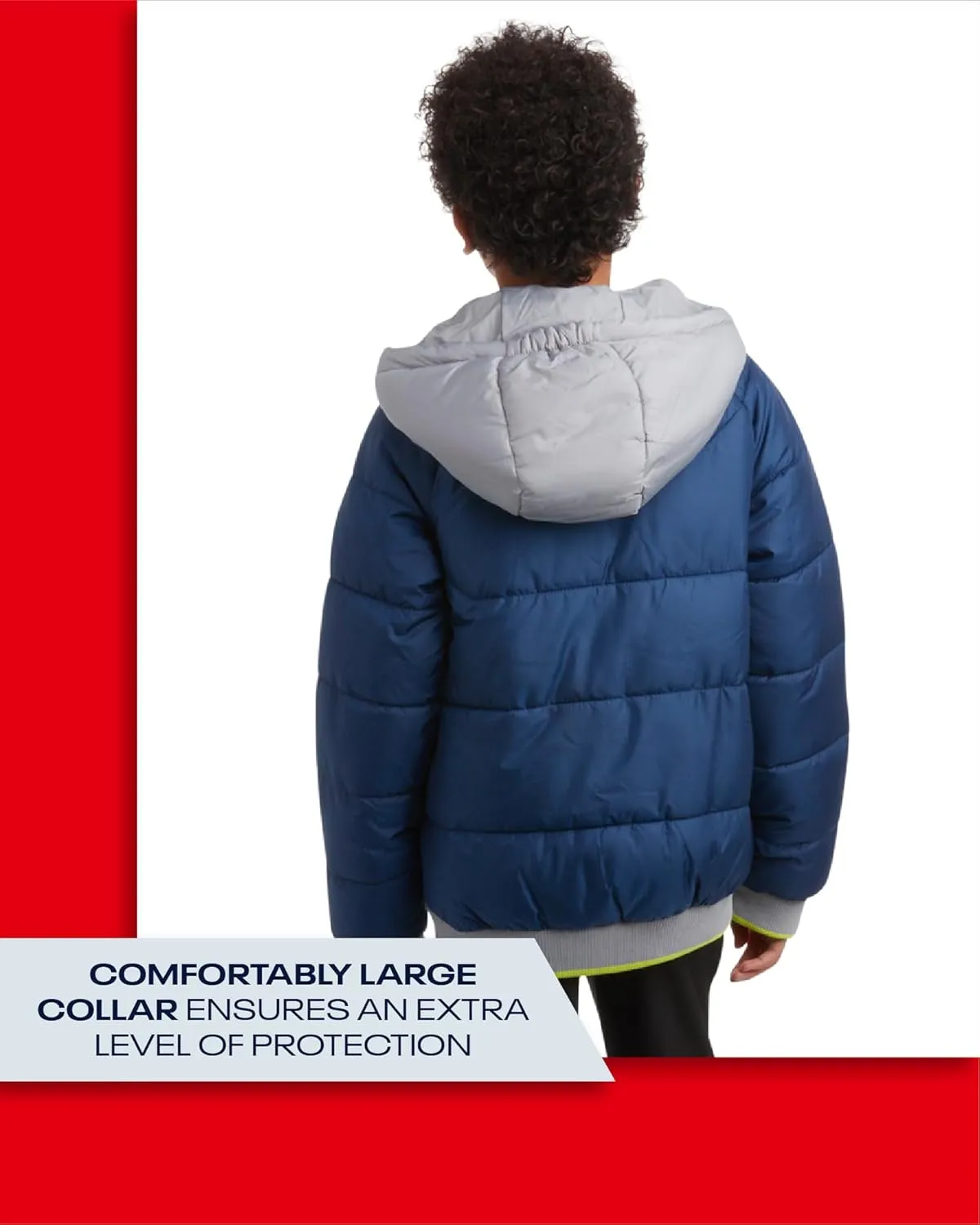 Reebok Boys' Winter Coat - Heavyweight Full Zip Up Quilted Puffer Snow Parka - Weather Resistant Ski Jacket for Boys (8-20)