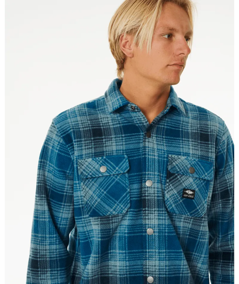 Rip Curl Polar Fleece Party Pack L/S Shirt-Blue