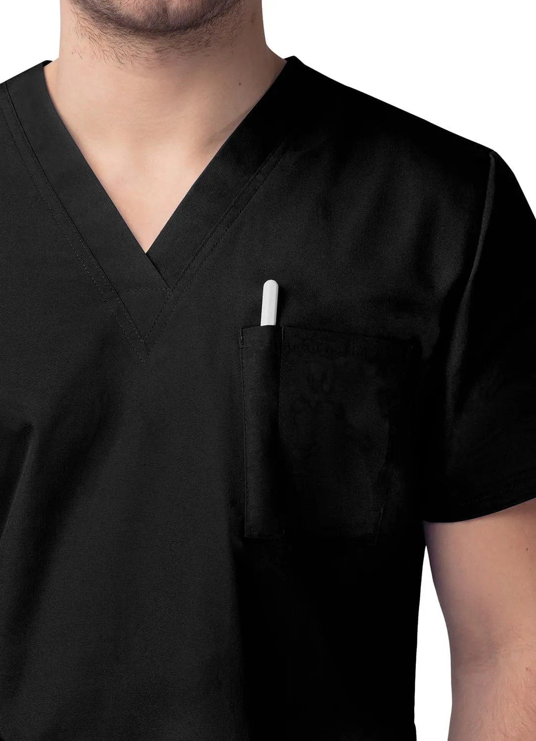 Sivvan Unisex Scrubs - Classic V-Neck Top & Drawstring Pants Scrub Set