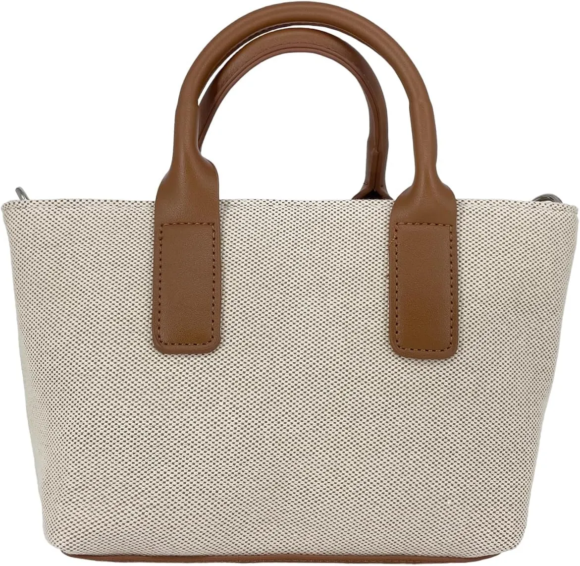 Soft Leather Tote Bag for Women, Lightweight Shopper Purse with Top Handle