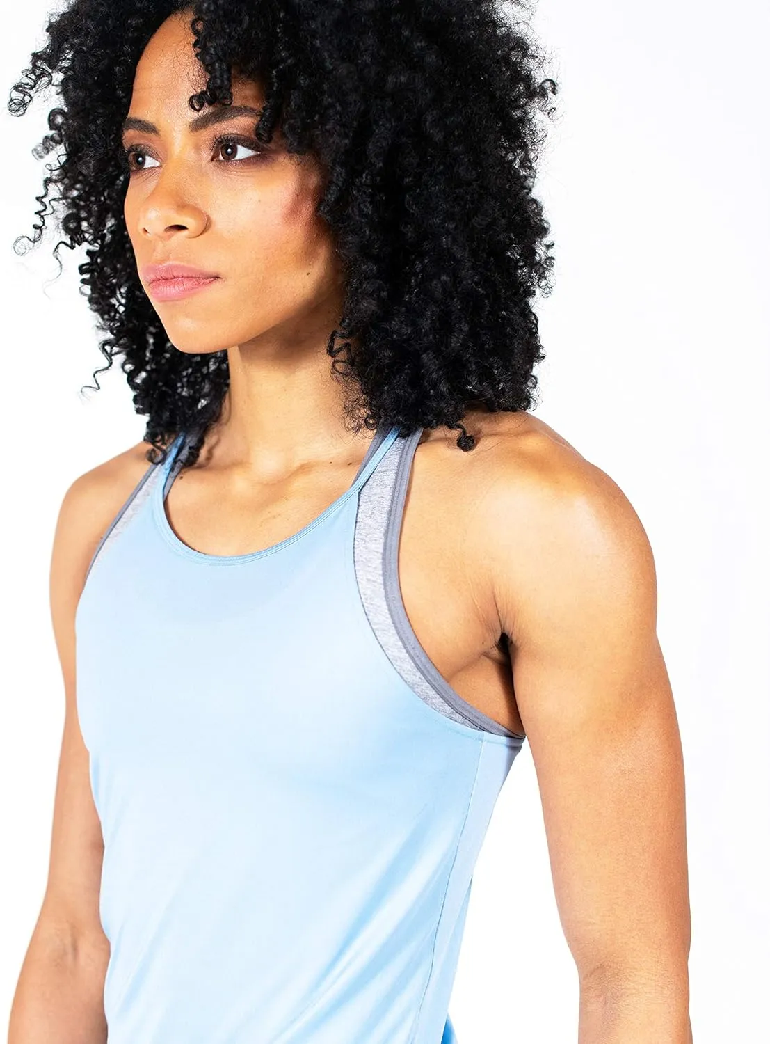 Spalding Women's Active Shirred Side Tank Top, Regular and Plus Size