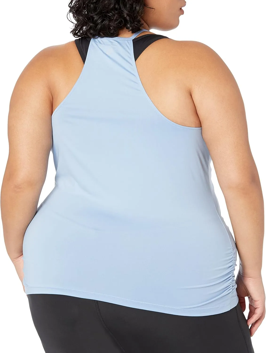 Spalding Women's Active Shirred Side Tank Top, Regular and Plus Size