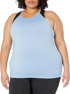 Spalding Women's Active Shirred Side Tank Top, Regular and Plus Size