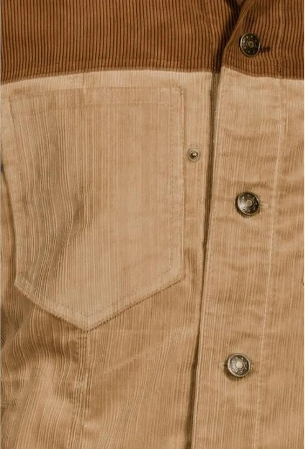 SpazeUp Suede Jacket Mens - Suede Trucker Coat Men - Fur Collar Brown Suede Leather Jackets Men