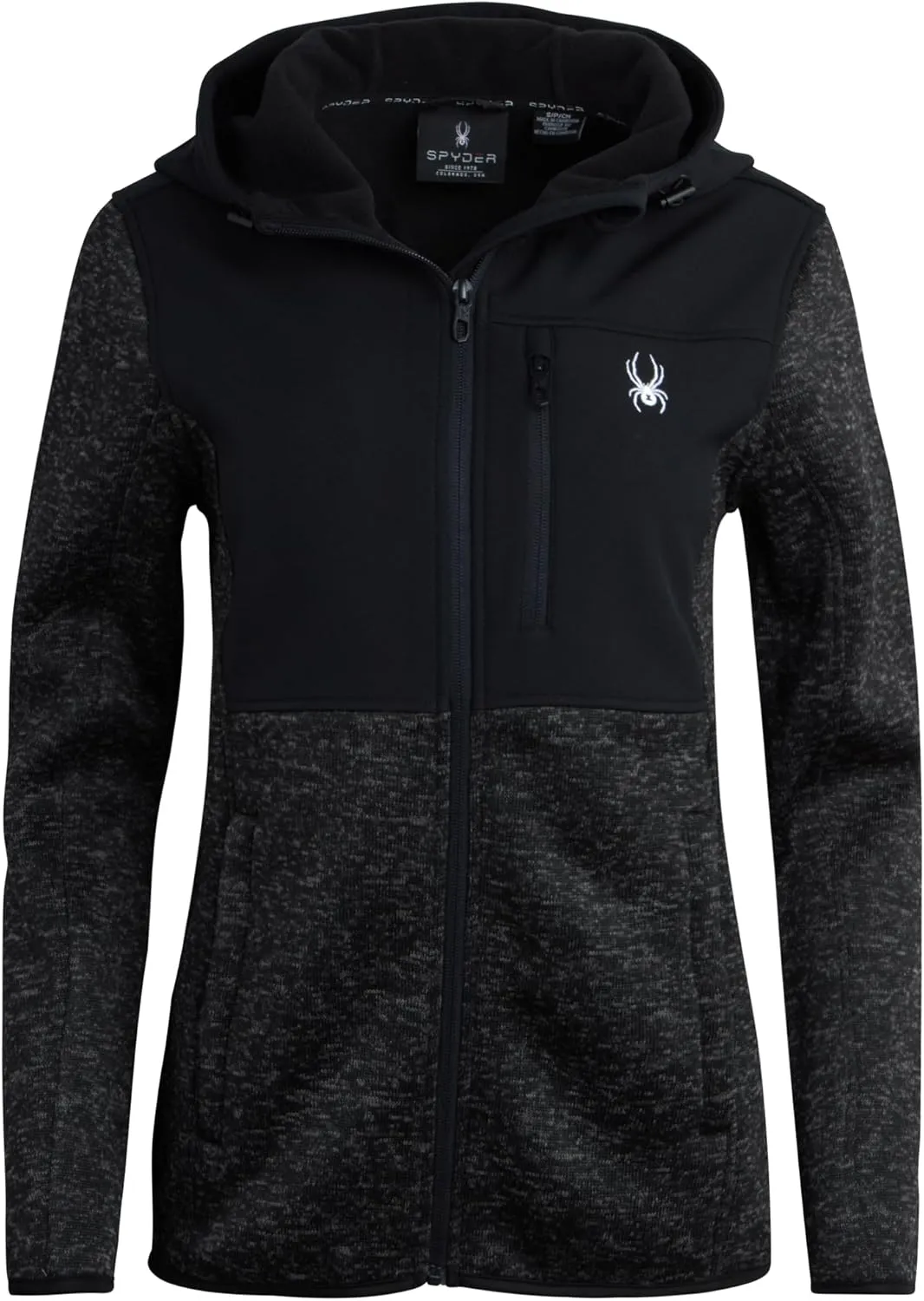 Spyder Women's Softshell Jacket - Bonded Micro-Fleece Lightweight Jacket Women - Full Zip Up Hooded Jackets for Women (S-XL)