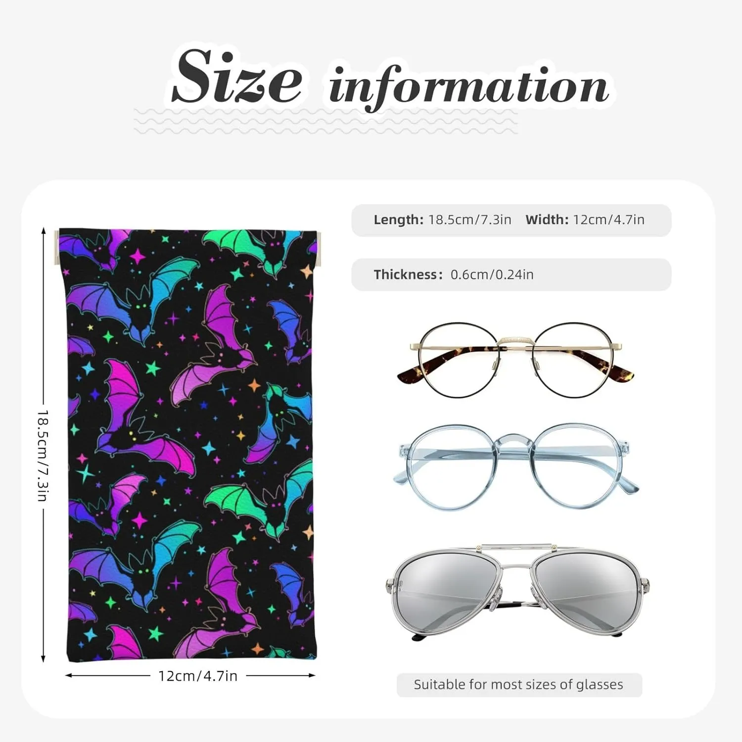 Squeeze Top Sunglass Case Soft Leather Eyeglass Case Portable Sunglasses Pouch