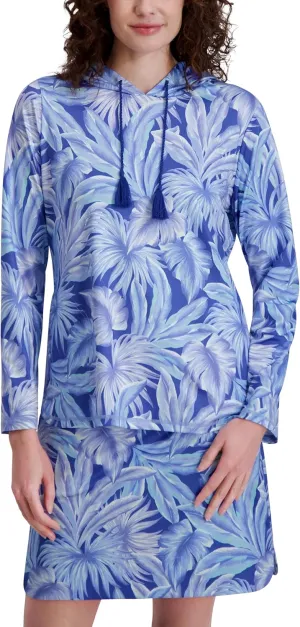 Stella Parker Women's Long Sleeve Pull Over Hoodie-UPF , Quick Dry, Moisture Wicking