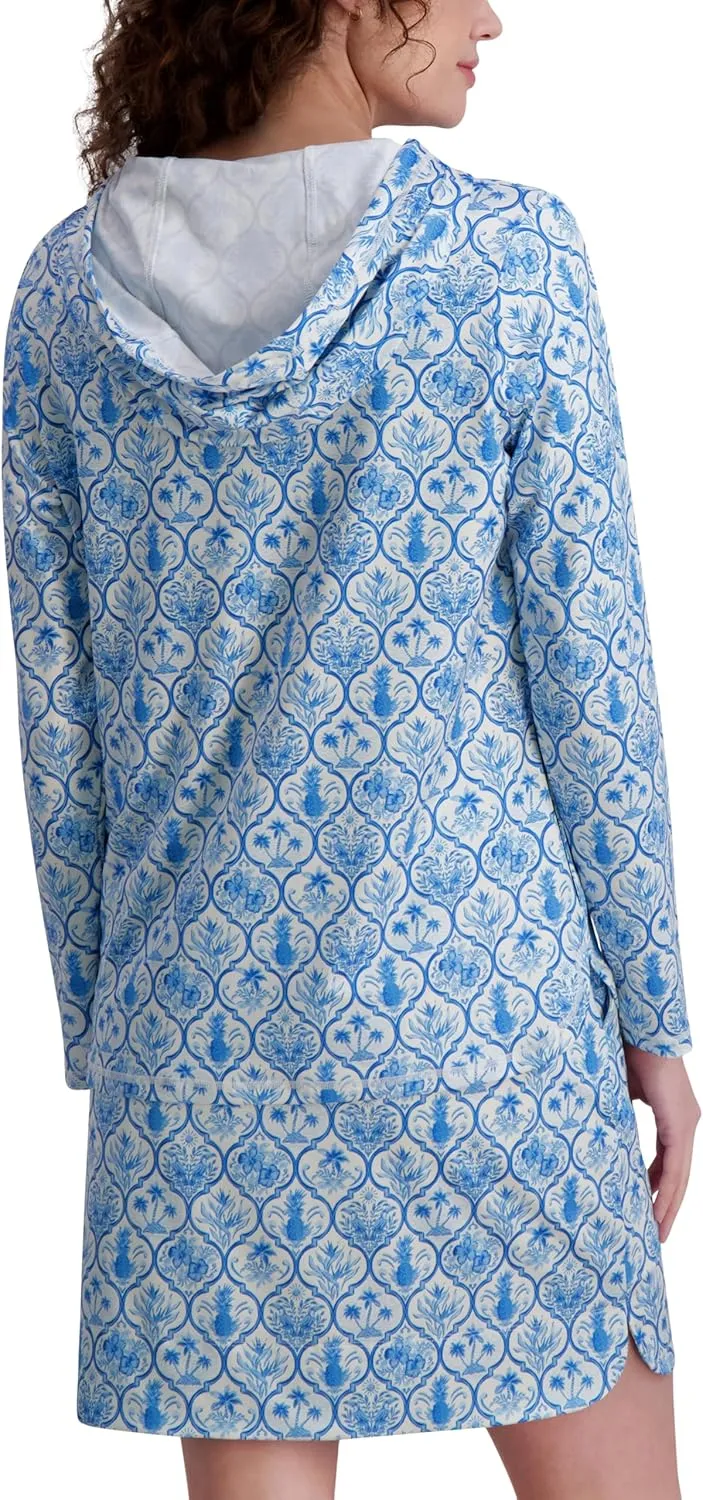 Stella Parker Women's Long Sleeve Pull Over Hoodie-UPF , Quick Dry, Moisture Wicking