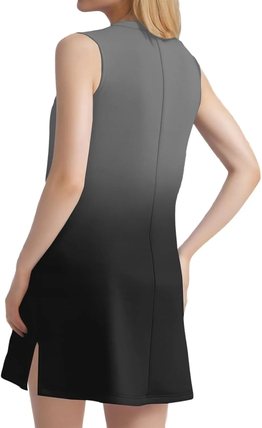 Summer Dresses for Women 2025 Floral Loose Tank Dress Beach T Shirt Dresses Sleeveless Casual Sundresses with Split