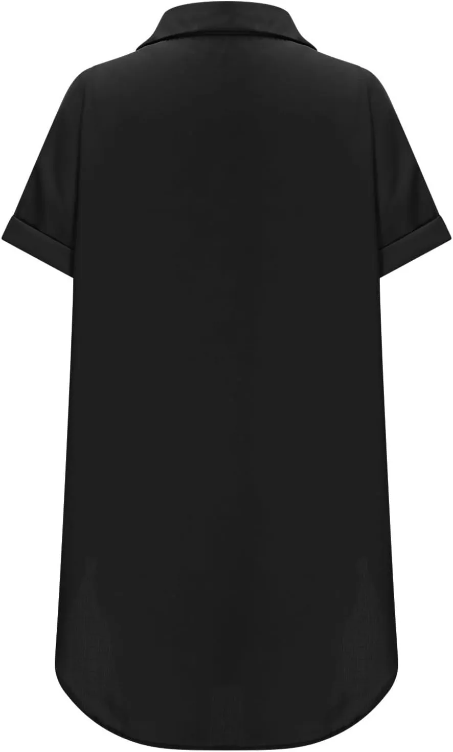 Summer Dresses for Women 2025 Lapel Neck Short Sleeve Shirt Dress Cotton Linen Button Down Mini Dress with Pockets