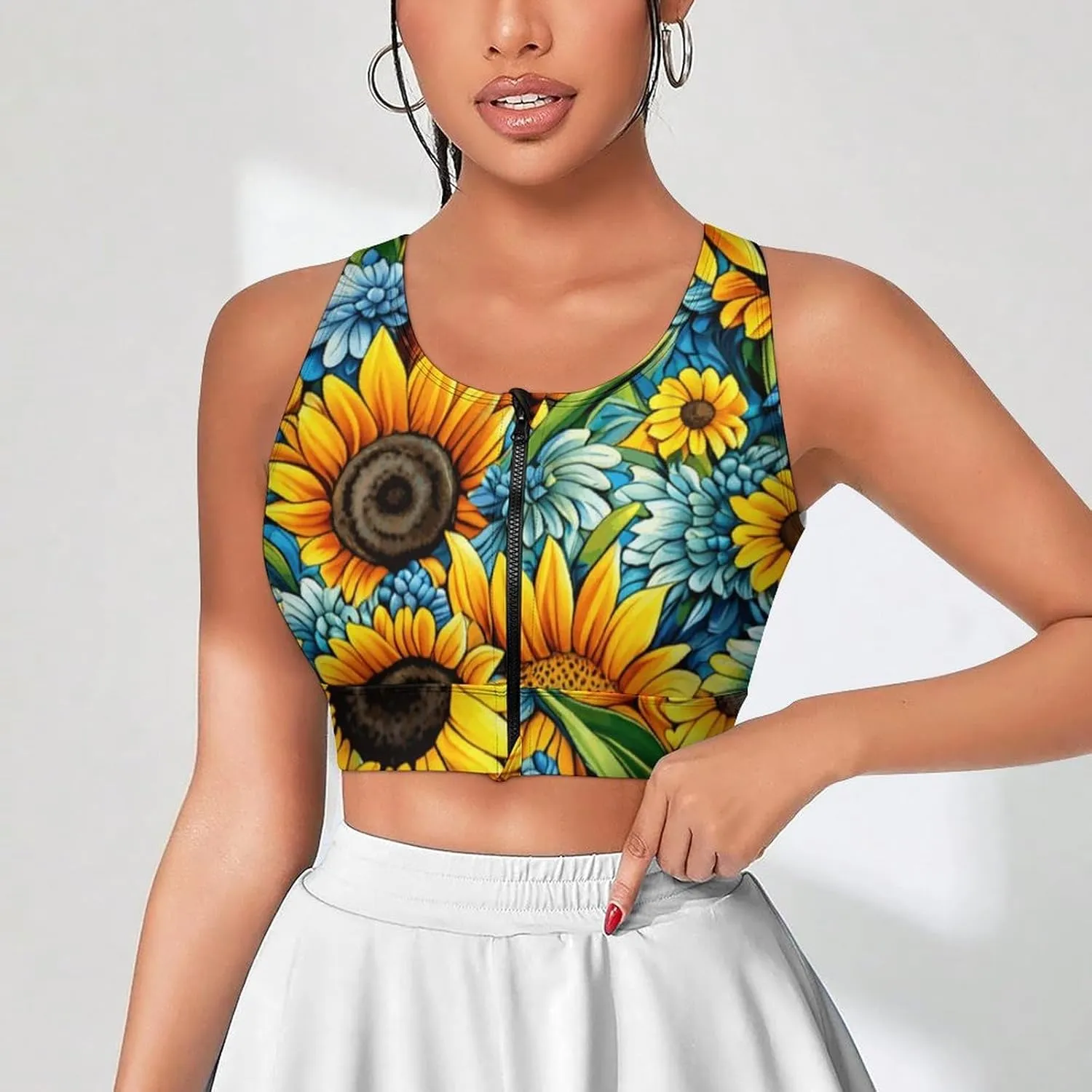 Sunflower Medium Sleeved T-Shirt for Womens Summer Autumn Winter Creativity Top