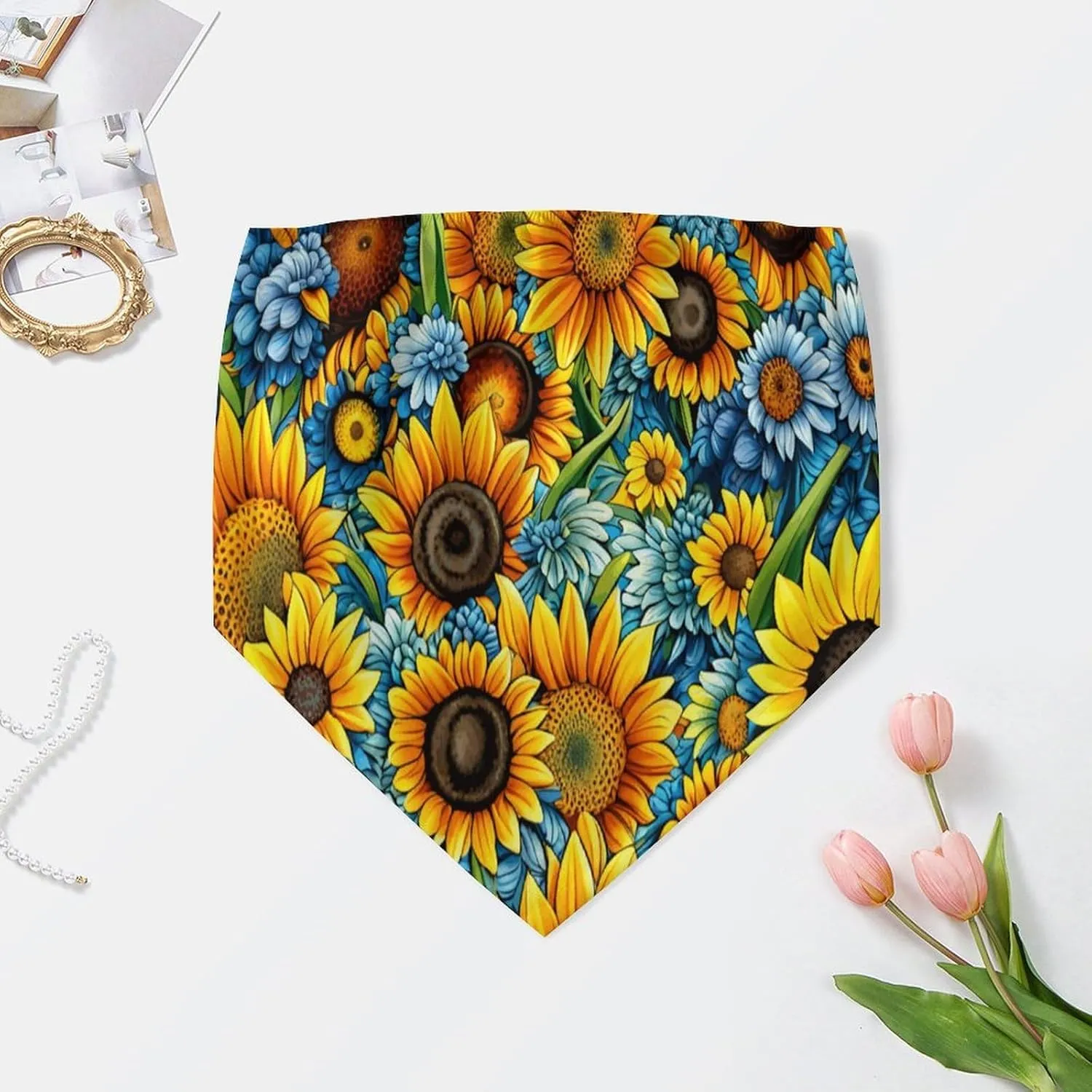 Sunflower Medium Sleeved T-Shirt for Womens Summer Autumn Winter Creativity Top